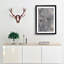 White Plum Blossom & Moon by Ito Jakuchu - Picture Frame Art Prints on MDF-55612856-55612853
