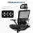 Hopeworth Ergonomic Mesh Office Chair with Adjustable Arms & Swivel Base