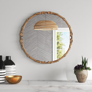 Tantallon Traditional Metal Round Wall Mirror