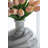 Svirla Vase-Black-And-White Swirl