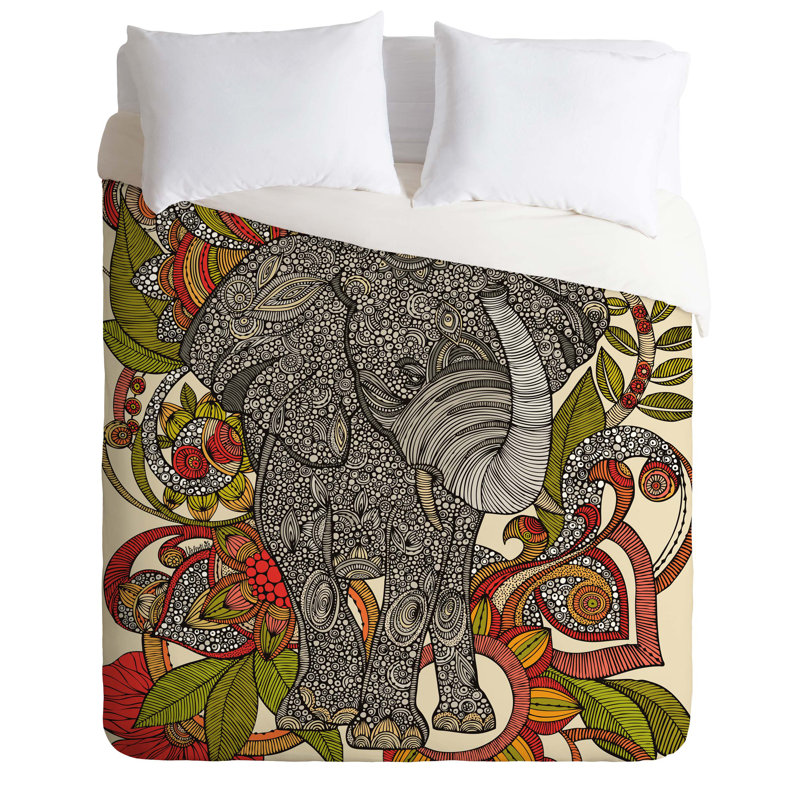 Valentina Ramos Polyester Duvet Cover, Queen Duvet Cover + 2 Standard Shams, polyester