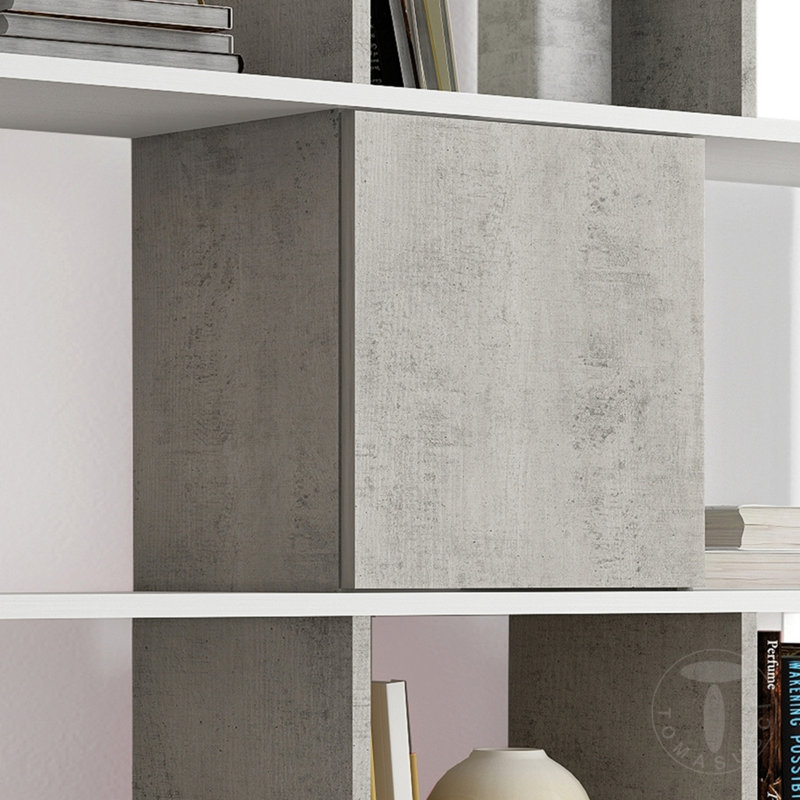 145cm H x 145cm W Wood Geometric Bookcase