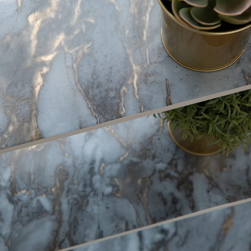 Neace 2m x 67.5cm Peel & Stick Wallpaper Roll, Marble Romeo Gold