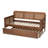 Flair Twin Daybed with Synthetic Rattan and Ash Wanut Finish, 41.41'' H X 78.15'' W X 40.96'' L-540182353-539268396