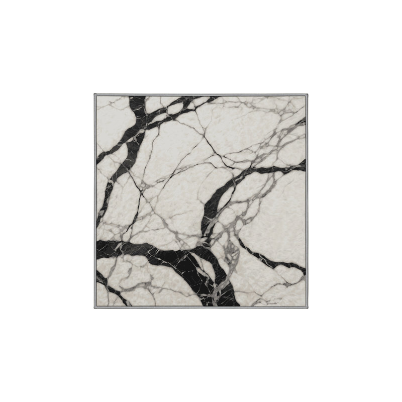 Tapis gris soyeux et moelleux, Rectangulaire 3 pi x 5 pi