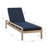 Amina Solid Acacia Wood Reclining Chaise Lounge with Cushion-87310823