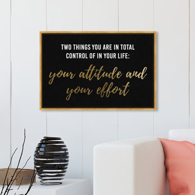 «Attitude and Effort», reproduction d'art sur toile