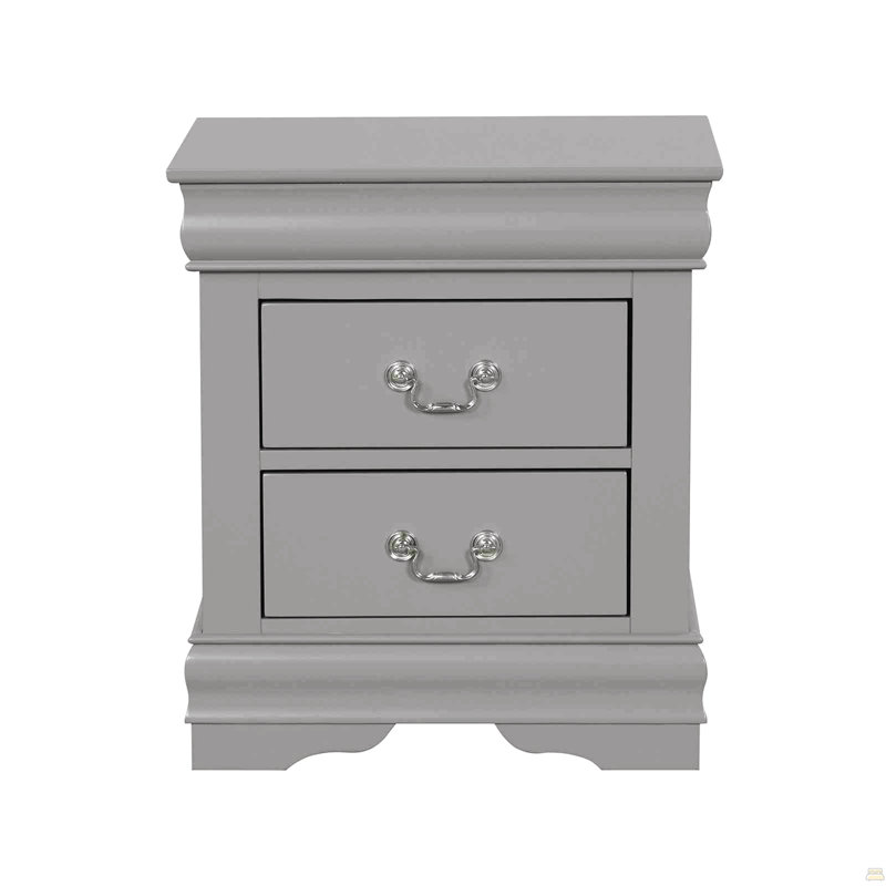 Table de chevet 1 pièce, Gris