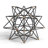 Wire Star Black/Gold Iron Sculpture