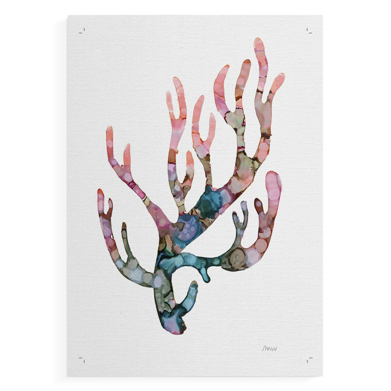 Sea Coral II - Impression sur toile seulement - NON-CADRE, H 27 po x l 18 po