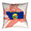 Coussin de coussin décoratif à double face en faux lin montana de coussins central drive