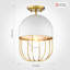 Plafonnier encastré doré et blanc 10 po Linus FCG-10 Canary