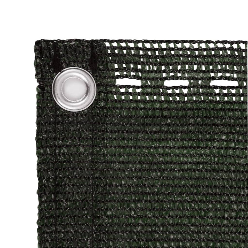 Écran de balcon vidaXL vert foncé 35,4 x 196,9 po PEHD, L 196,9 po x P 35,4 po, Vert foncé