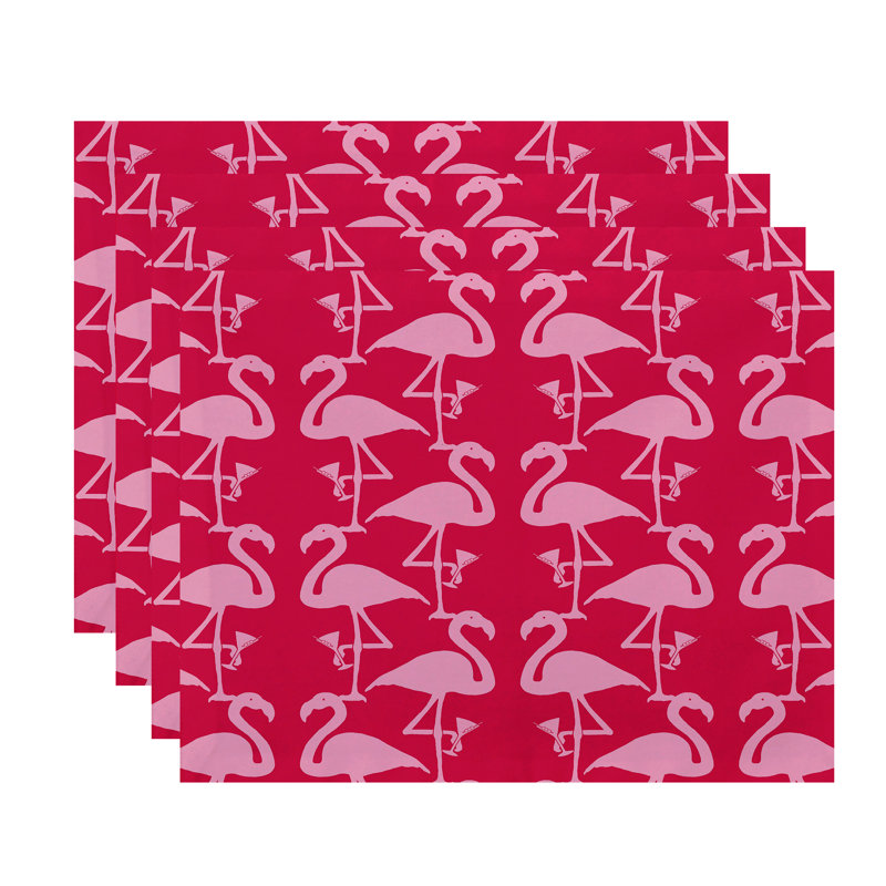 Napperon Josefien Flamingo Martini, Rose/Rose pâle