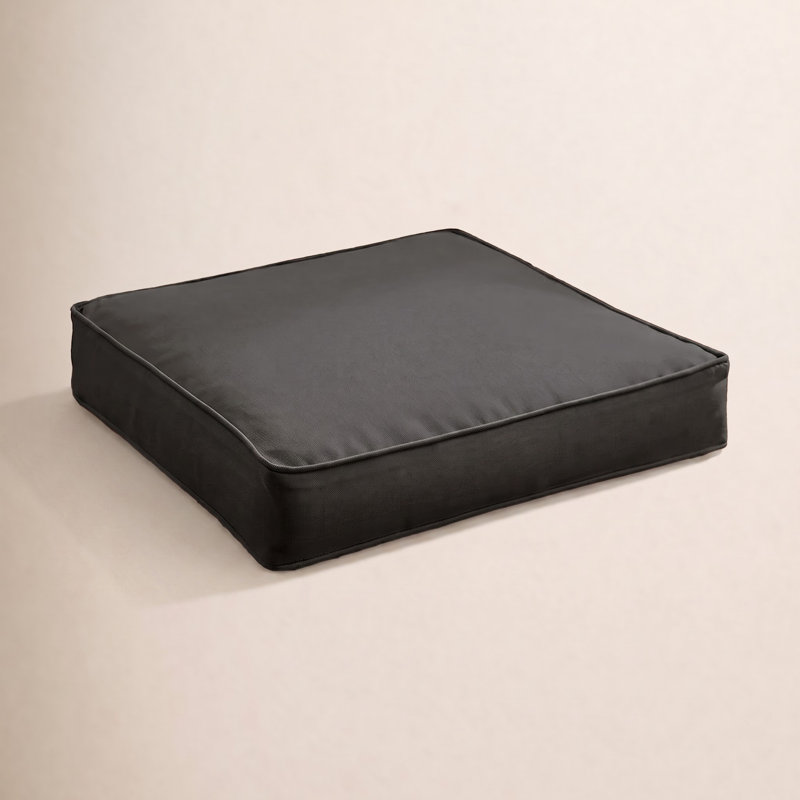 Coussin de chaise Kisha, H 2 po x l 20 po x P 20 po, Toile Sunbrella® noir