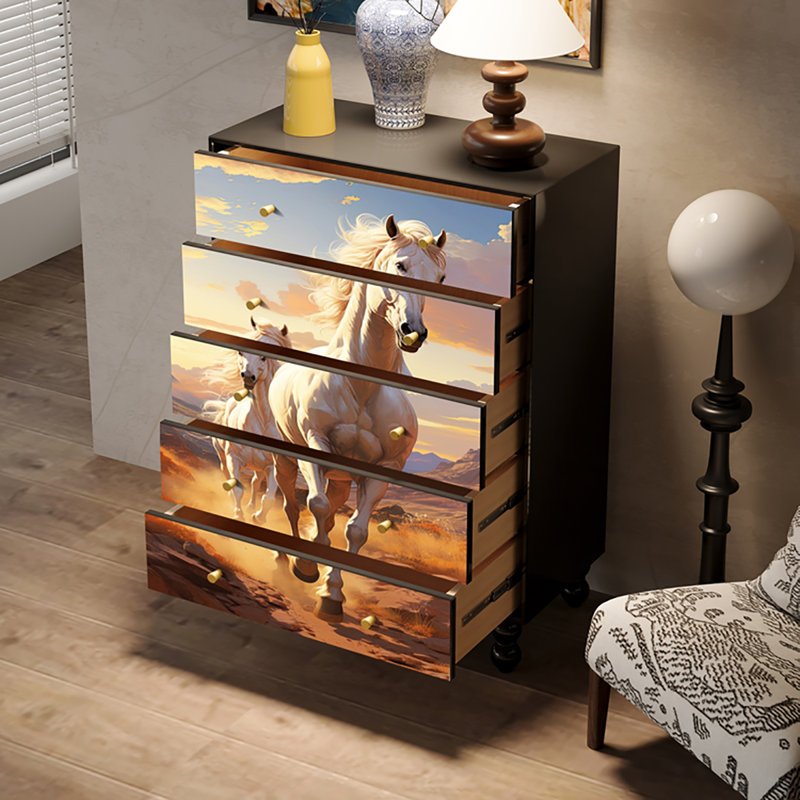 Armoire de salon française à tiroirs