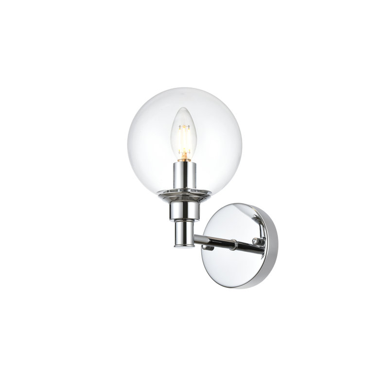 Byeong Dimmable Vanity Light, Chrome, 1 Light, 10" H x 6" W x 6" D