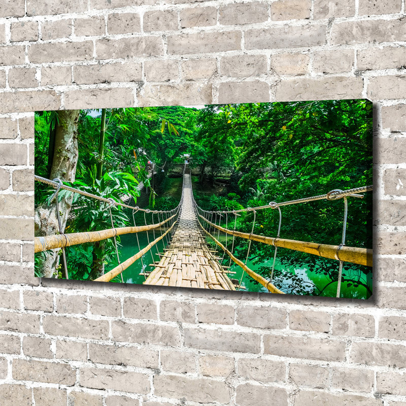 The Bridge Of The Rain Forest - Wrapped Canvas Print