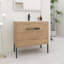 Meuble-lavabo simple 36,03 po avec plateau en céramique Nichella-849674203