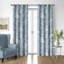 Elwood Cornflower Cotton Grommet Top Drapery Panel Set of 2-2008768348-1992061833