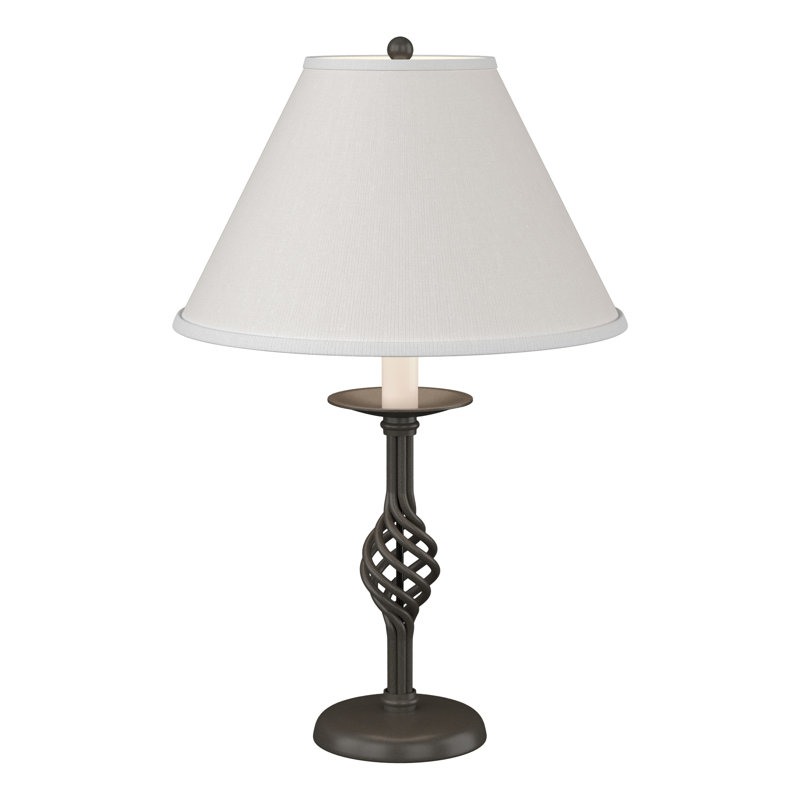 Lampe de table 25,5 "Twist Basket, Fumée foncée