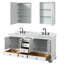 Ensemble de meuble-lavabo double 72 "avec miroir Deborah-80209528-23113257