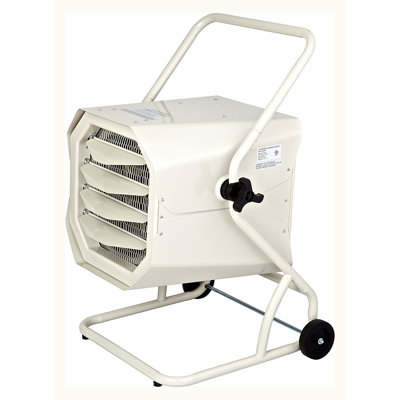 DR. INFRARED HEATER DR-910M 1,0000-Watt 240-Volt Heavy-Duty Hardwired Shop Garage Heater with Cart and Adjustable Thermostat