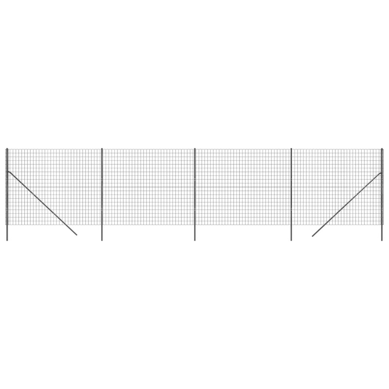 Battistini Anthracite Metal Wire/Mesh Fence, 7, 220cm H x 1000cm W