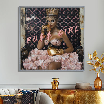A Liitle Princess A Little Streets Girl Boxer - Boss Woman Wall Art
