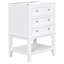 Meuble-lavabo 24 po avec lavabo, armoire de rangement avec tiroir et tablette ouverte, cadre en bois massif
