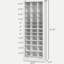 Rangement pour chaussures 71 po, range-chaussures étroit pour vestibule avec cubes ouverts