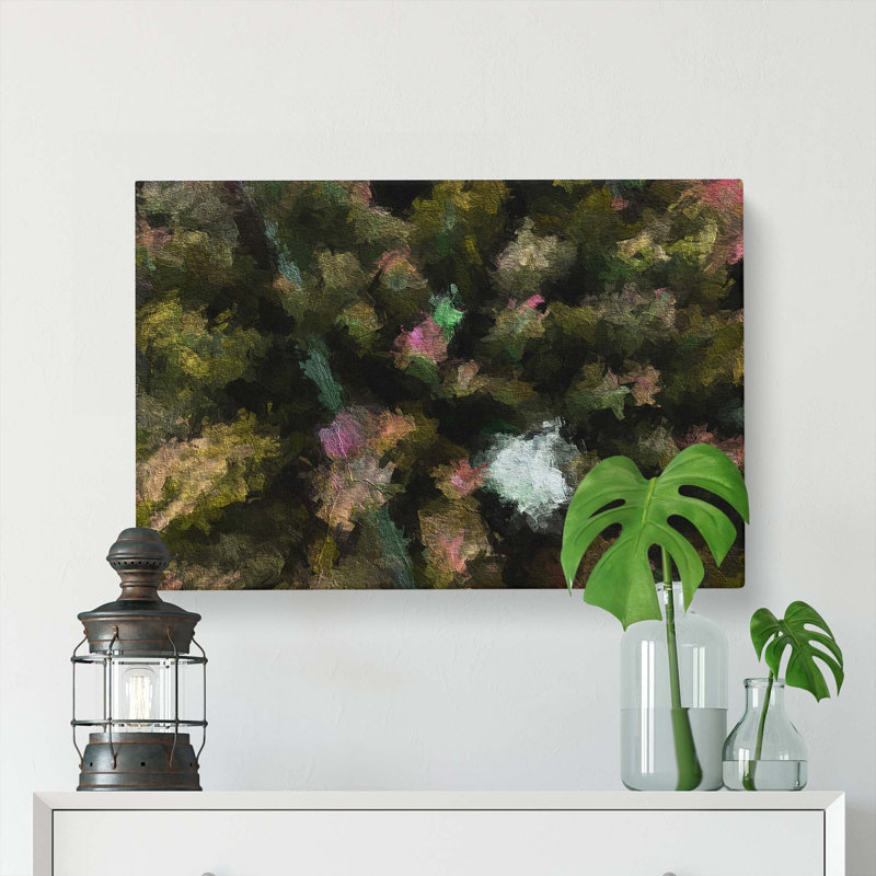 Green Forest N Sweden In Abstract - Wrapped Canvas, 50cm H x 76cm W x 3cm D