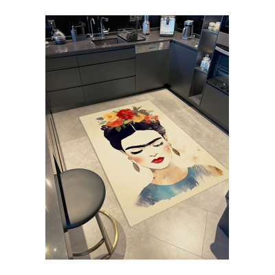 Tapis décoratif lavable à la machine