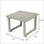 Table d'appoint rustique en bois d'acacia, durable et élégante pour le patio ou la cour arrière