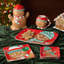 Ensemble de 4 assiettes à dessert en pain d'épice Christmas Whimsy