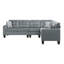 Canapé modulaire réversible de 107 po Gleeson Marsily - Canapé modulaire en microfibre, disposition réversible polyvalente, mousse haute densité sur ressorts ensachés-1117986721