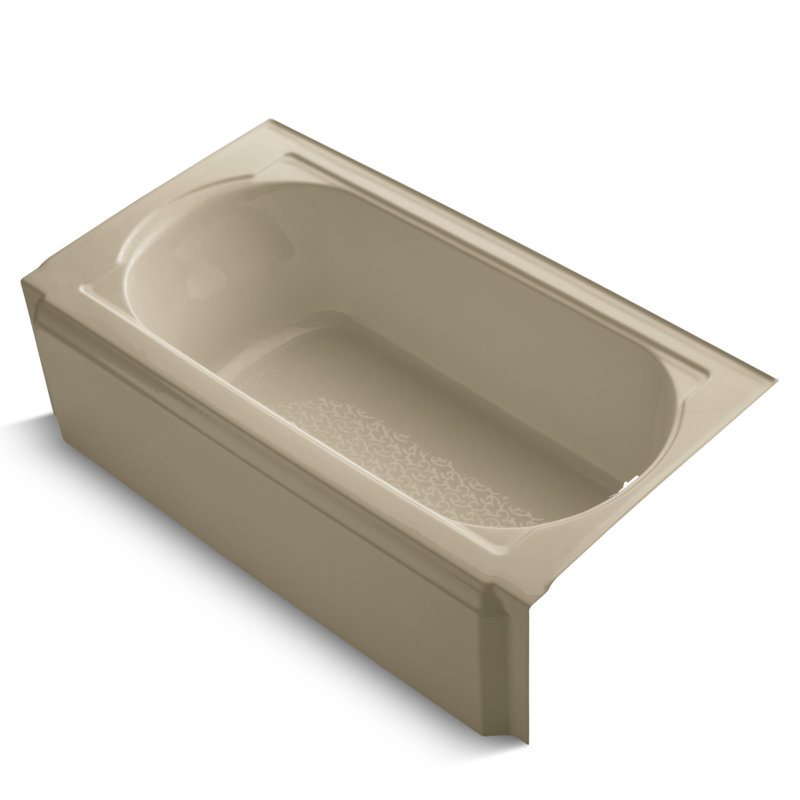 Memoirs Alcove 60" x 33.75" Soaking Bathtub, Mexican Sand