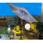 9FT UMBRELLA WITH LIGHT Blue and Stripes-1455373409