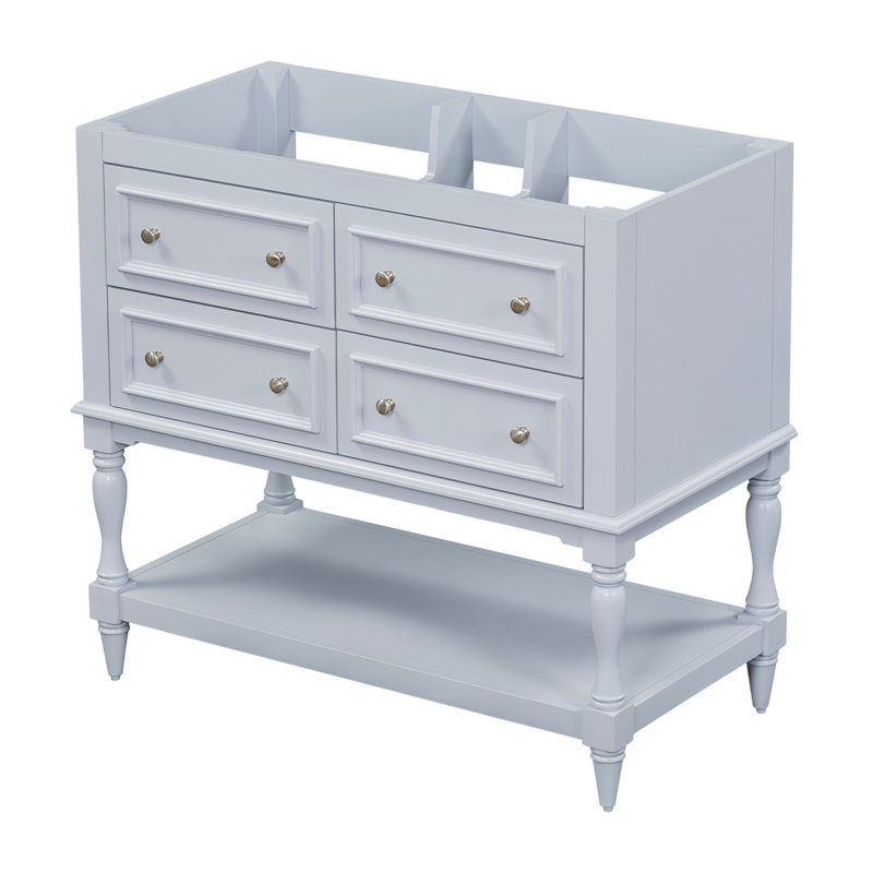 Meuble-lavabo avec plateau Dorenda, Bleu