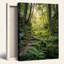Art mural sur toile Gallery Wrap pour le salon, la chambre à coucher, le bureau ou le vestibule - décoration murale décorative avec sentier forestier-129045007-129045005