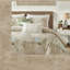 Ensemble de literie luxueuse surdimensionnée en coton, design côtier tropical pour la maison