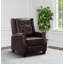 Fauteuil inclinable en cuir, bleu marine-188580322