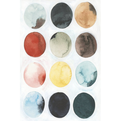 Pastel Satellite II - Wrapped Canvas Painting