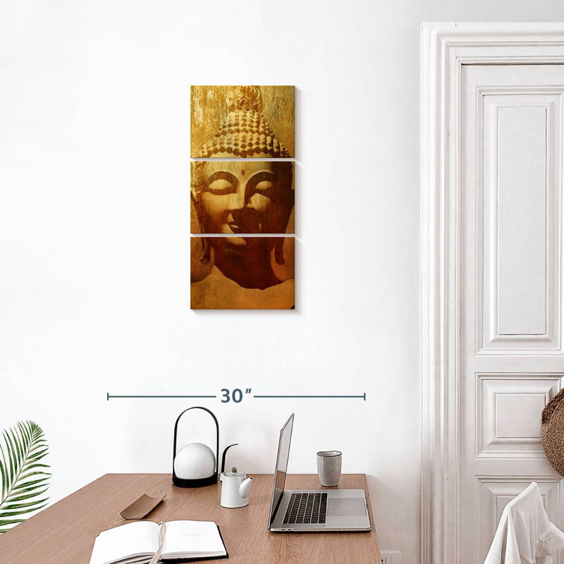 Antique Buddha Head, 27" H x 12" W