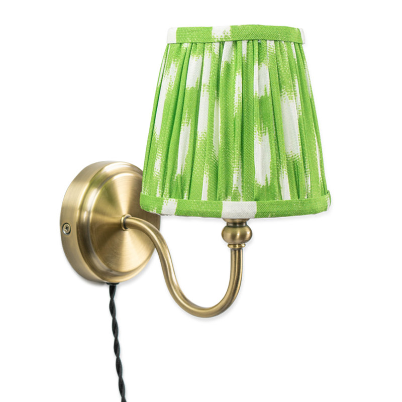 Ensor Plug-in Swing Arm Sconce, No, Green