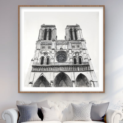 Cathédrale Notre-Dame de Paris, impression monochrome | Décoration intérieure