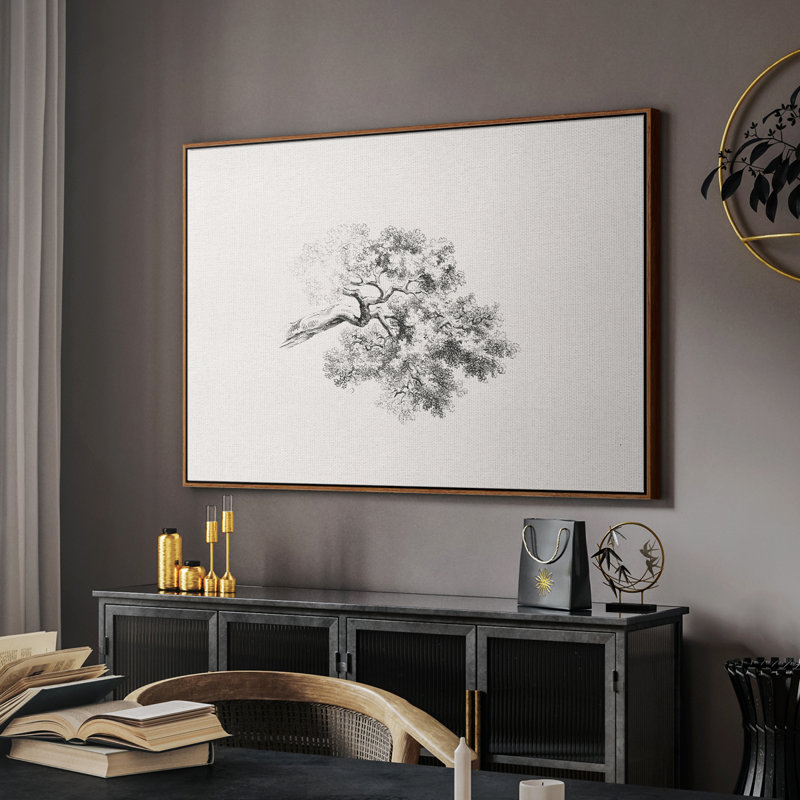 "Croquis d'époque-11" sur toile, Noyer, H 17 po x l 25 po