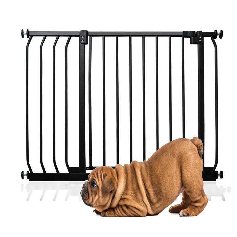 Metal Pressure Mounted Pet Gate, 171cm - 180cm, White