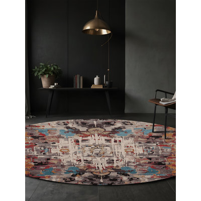 Tapis brun soyeux et moelleux