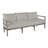 Santa Barbara 87" Wide Outdoor Teak Patio Sofa with Cushions-28213089-134070765-28213104